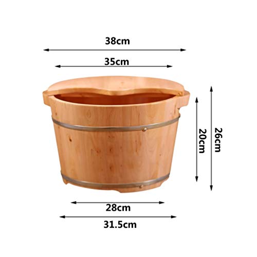Spa de pies de madera tonel grande para remojo miniatura 3