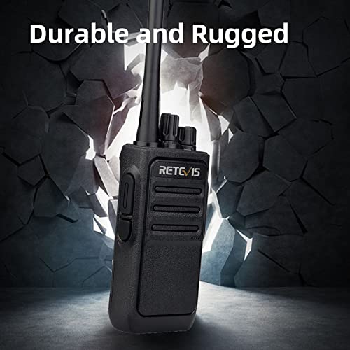 Retevis Rt17 Walkie-Talkies For Adults Long Range,Portable 2 Way Radio With Earpiece And Mic,Rechargeable Two Way Radios With Usb Charging Base, For Industrial Jobsite Restaurant Commercial(10 Pack) #TOP5