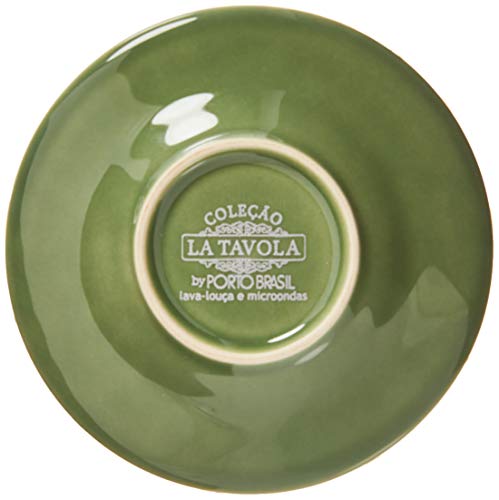 Porto Brasil Conjunto Com 6 Xícaras De Café C/ Pires Madeleine Verde Sálvia
