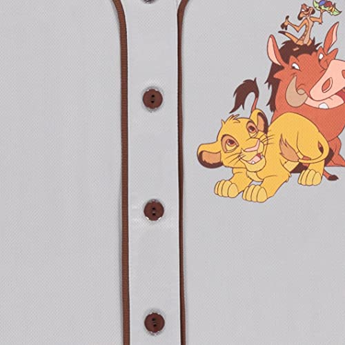 Disney Camisa de beisebol feminina Rei Leão - Hakuna Matata Rei Leão Simba Timon e Pumba Malha Camis