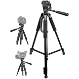 60' Inch Tripod for Nikon D7100 D7000 D5500 D5300 D5200 D5100 D3300 D3200 D3100 D3000 DSLR Cameras