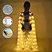 HOTBEST LED Isis Wings, Belly Dance Wings, Light Up Colorful LED Butterfly Wings, Glow Angel Dance Wings with Telescopic Stick, Adults Child Performance Clothing for Carnival Christmas (Kid-Yellow)
