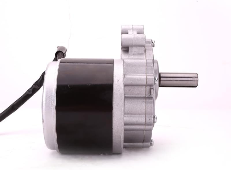 Aoleaby DC Brush Gear Motor, another side view showing the motor body and gear housing