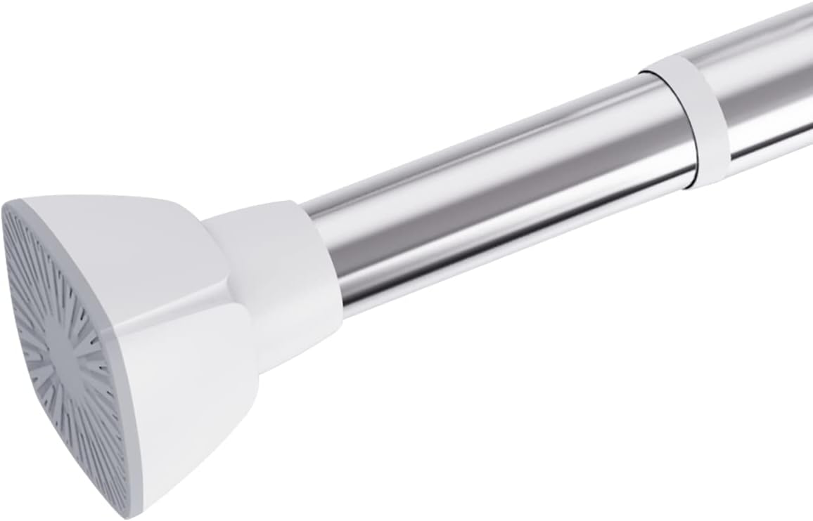 RiceMan Matte Black Shower Curtain Rod for Bathroom, No Drill, Rust-proof, 45-72 Inches Adjustable Tension Curtain Rod for RV, Closet, Windows, Doorway : Home & Kitchen