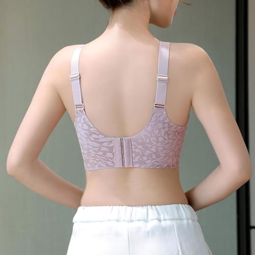 Soutien-gorge couvrant sans armature violet taille XL confortable - 2