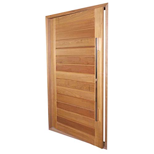 Porta Pivotante AD01 Montada em Madeira Maciça Tauari Mapaf Tamanho:120cm x 210cm