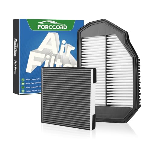 Image of Cabin & Engine Air Filter Combo for Hyundai Genesis G80 3.8L 2017-2020 | for Genesis 3.8L 2015-2016, Replace#971333M000,28113B1000,Air Filter Kit Replacement Car Accessories