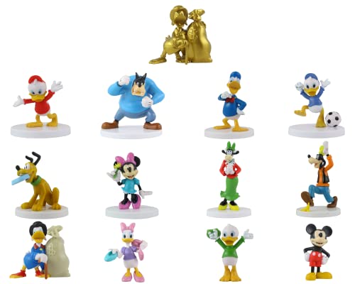Toptoys2u Bargain Bundles Figuras 3D do Mickey Mouse e dos seus amigos, figuras em miniatura colecionáveis muito detalhadas perfeitas para decoração de bolos, jogo dos anos 13