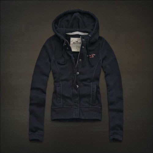 Amazon Co Jp Hollister Co ホリスター レディース ボタンジップ パーカー ネイビー 並行輸入品 Lサイズ 服 ファッション小物
