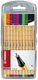 farbstifte günstig kaufen Strichstärke 0,4 mm STABILO - Fineliner - point 88-10er Pack - Standardfarben