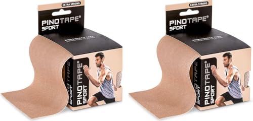 Pinotape Sport Lymph Tape XXL Light Beige 10 cm x 5 m - 2er Pack