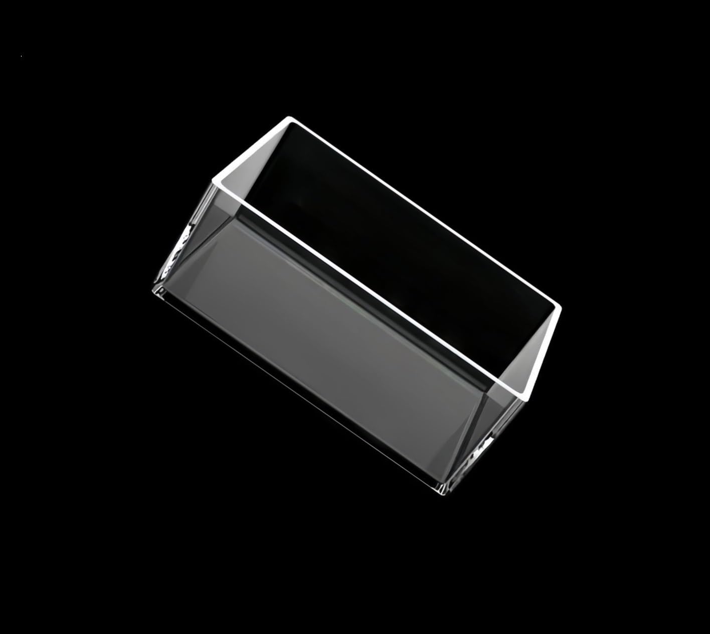 50mm x 50mm x 30mm U-V Transmission Clear Quartz Petri Dish - Transparent Silica Tray for Laboratory and Industrial Use