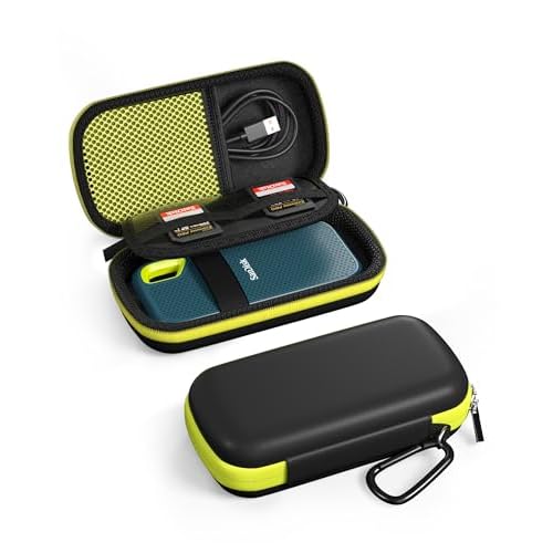 ProCase Hard Carrying Case for SanDisk Extreme/SanDisk Extreme Pro Portable External SSD, 500GB 1TB 2TB 4TB 8TB USB-C Solid State Drive, EVA Shockproo