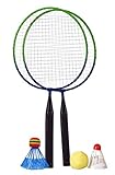 Haberkorn Federball Badminton Set für Kinder 2 STK mit großen Köpfen kleine Schläger