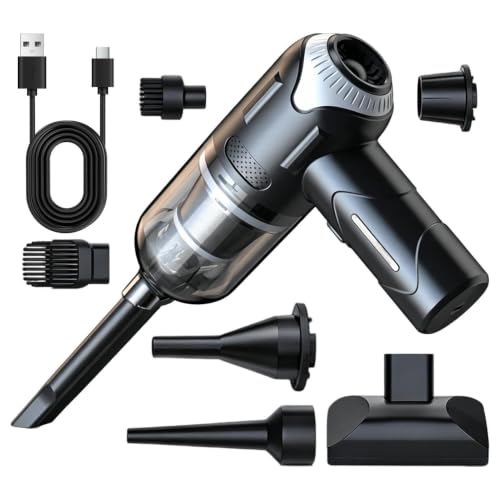 Car Vacuum for Pet Hair - Rechargeable 3-in-1 High Power Handheld Cleaner