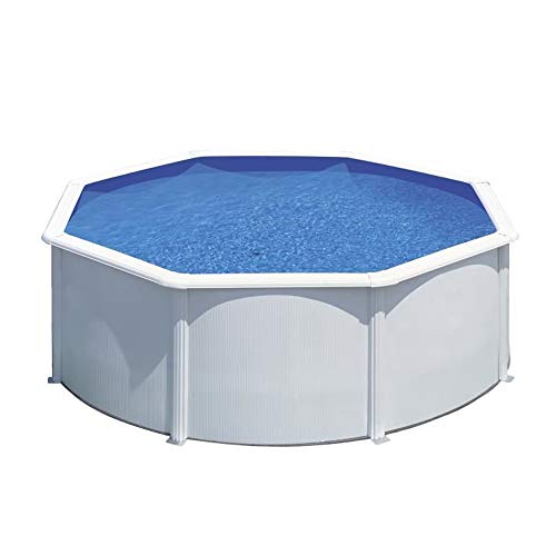 Gre Kit Piscina Fuera Suelo Wet Acero Blanco Redondo Ø320 Cm X H 122 Cm