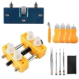 【Verstellbarer Ständer Für Uhrengehäuse】 Es gibt 4 verstellbare Kunststoffstifte für den Uhrengehäusehalter, um die Uhr sicher an ihrem Platz zu befestigen. Sie kann in verschiedenen Lagen für unterschiedlich Größe von Uhrengehäuse eingestellt werden und sie wird nicht die Uhr verkratzen und lässt die Uhren nicht fallen.