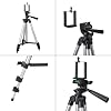 Heavy-Duty Aluminum Tripod with 360° Ball Head – Adjustable, Lightweight, for DSLR Cameras, Smartphones, and More