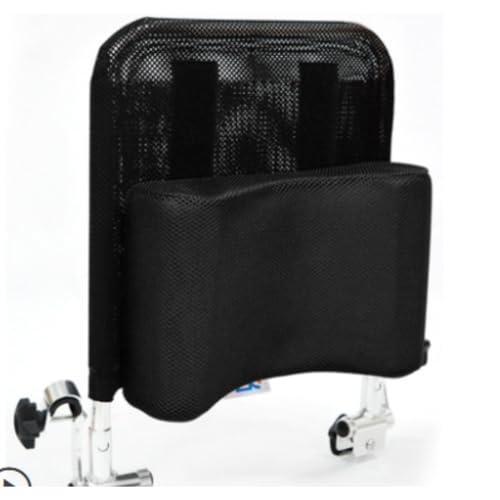 NexPon 携帯用車椅子ヘッドレストネック支援ヘッドパディング調整可能 高めの背もたれヘッドレスト 大人の旅行16-20インチ車椅子クッションユニバーサルアクセサリー 枕の角度を調整可能 (ブラック)