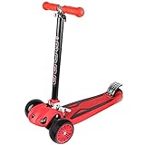 Construcción de alta calidad: los scooters de juguete están hechos de materias primas de alta calidad y no le proporcionarán las mejores piezas posibles. Mecanismo de plegado de aluminio, tubo de aleación de aluminio resistente a la corrosión, rodillo de PU, pedales de nylon, base reforzada de acero inoxidable. Mejores materiales significan mejor calidad, nuestras motocicletas son resistentes y duraderas. ¡Es así de simple!