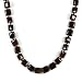 Produktbild AqBeadsUk Classic Semi-Precious Gemstone 12mm Brown Agate Square Beads 19 inch Luxury Hand-Knotted Women's Necklace