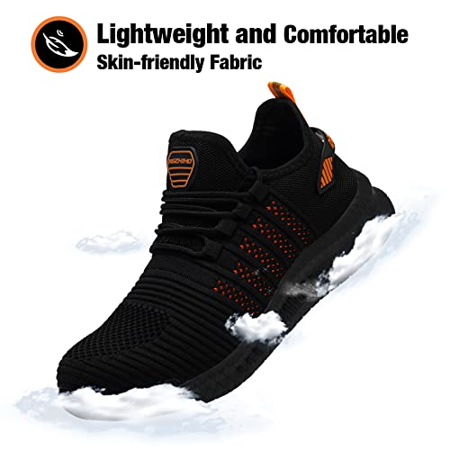 Kezhiho Steel Toe Work Shoes For Men Lightweight Comfortable Slip Resistant Puncture Proof Safety Shoes Breathable Indestructible Construction Industrial Sneakers (Kzhus-D0070243) #TOP4