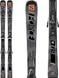 Salomon S/Force 9 Skis w/ Z12 GW Bindings Mens Sz 177cm Grey/Black/Orange