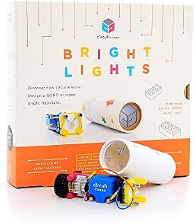 Circuit Cubes Bright Lights STEM Toy Lego Compatible Electronic Building Blocks Construction Kit