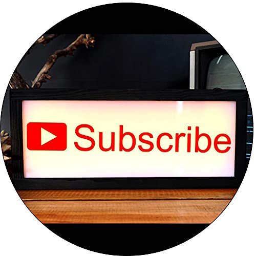 En el LED AIR LED Signo iluminado, Suscripción Sign Studio LED, Lámpara LED de DJ en vivo con...