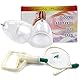 Frauen Brustpumpe Sex Saugglocke Brustsauger Milchpumpen Für Größere Brüste, Vakuum Milchpumpe Nippelstimulator Mit 2X Saugnapf & Handpumpe, Physisches Brustmassagegerät Sexspielzeug,C cup
