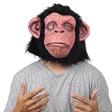 Halloween Monkey Head Mask Chimpanzee Mask