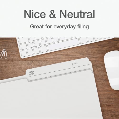 Pendaflex File Folders - Ivory/White Colour File Organizers, 1/2 Cut Tab, Legal Size, Durable Paper Stock, 100/Box, Ideal for Office, Home, and School Organization image 8