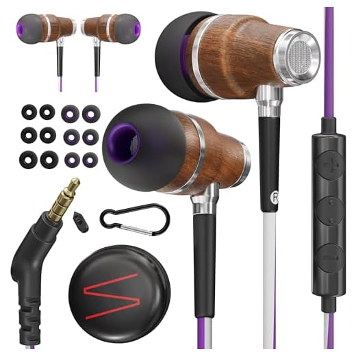 Symphonized NRG 3.0 Auriculares de Mader, con Aislamiento de Ruido, con micrófono y Control de Volumen (Púrpuro y Gris Brumoso)