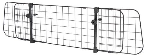 Kerbl Pet cancelletto di Sicurezza per Auto, Protezione per Il Trasporto, Divisorio, Nero, 30 cm, 96-145 cm, Metallo, Cani, Cancelletto di Protezione per Bagagliaio, Larghezza Regolabile