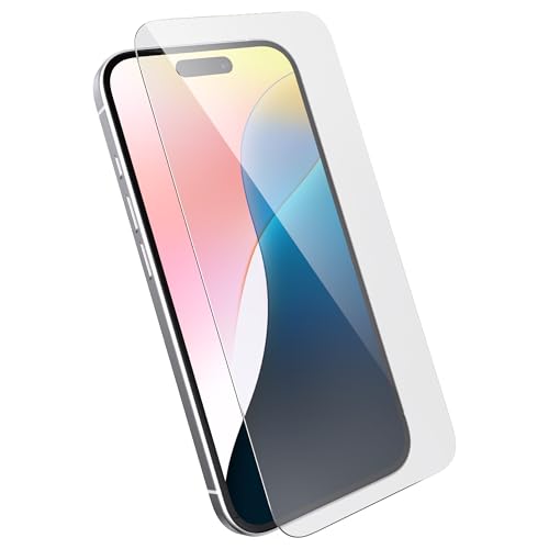 Speck ShieldView iPhone 16 Screen Protector - Ultra-Thin 0.33mm Aluminosilicate, Glass Screen Protector 16-9H Scratch-Resistant Coating, Easy Installation Kit Included - Screen Protector iPhone 16