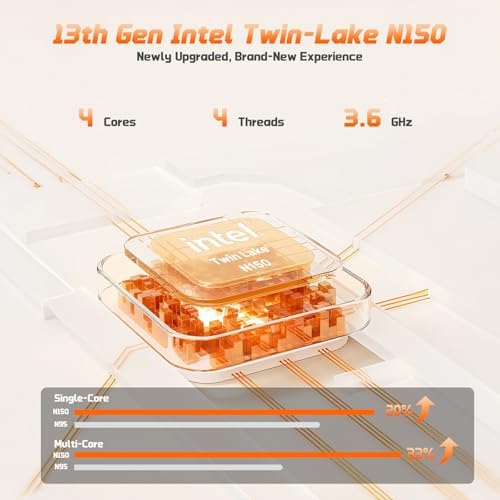 NIMO 15.6" FHD Student Laptop for Kids & Learning, 4GB RAM 128GB SSD, Intel N150, Backlit Keyboard, Fingerprint, 65W Type-C, 53Wh Battery, 2-Year Warranty for Online Classes (Renewed) - 1