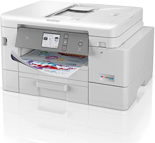 Image of Brother MFC-J4535DW INKvestment Tank All-in-One Color Inkjet Printer with NFC, Duplex and Wireless Printing Plus Up to 1-Year of Ink in-Box, Works with Alexa (Renewed), White
