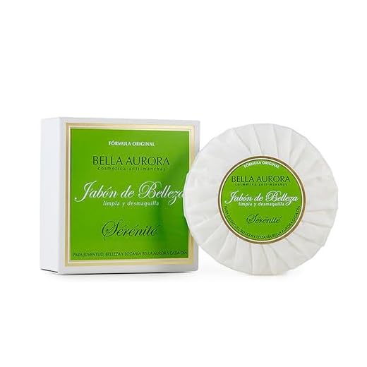 BELLA AURORA Serenité Jabón Desmaquillador Facial de Belleza Limpia a Fondo los Poros de la Cara, 100 gr