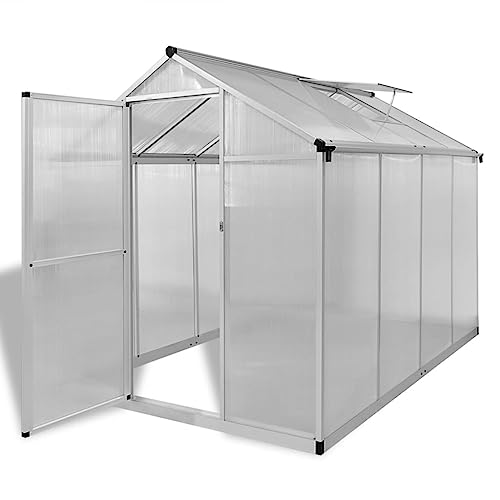 vidaXL Gewächshaus aus aus verstärktem Aluminium mit...