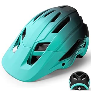 Fahrradhelm für Erwachsene Damen Herren, CE Zertifiziert MTB Helm Montainbike Helm Fahrrad mit Sonnenblende für Frauen Männer 56-61 cm (22-24 inch)