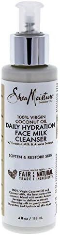 SheaMoisture 100% Virgin Coconut Oil Daily Hydration Face Milk Cleanser | 4 fl.oz.