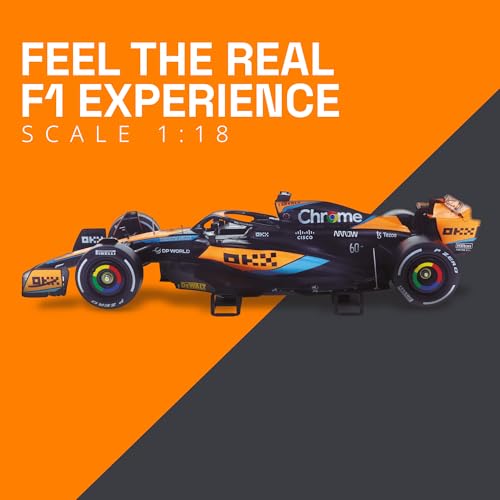 Image of LUPPA Formula 1 MCL60 Model kit - 1:18 Scale Racing F1 MCL60 Model Inspired by Lando Norris & Oscar Piastri l Building kit, Collectible diecast, 140 Pieces