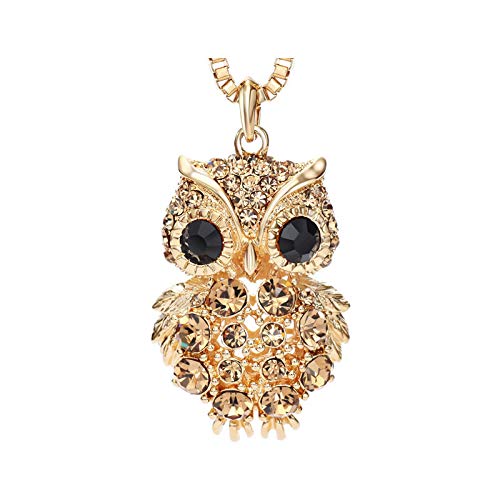 Collier long pull en or jaune et strass chic mode femme