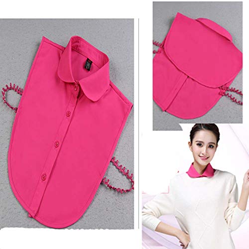 YEKEYI Lady Half Shirt Blouse - Detachable Collar Dickey for Women2