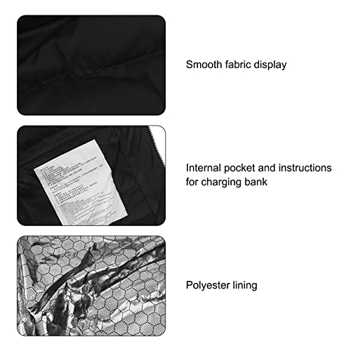 Jaqueta Aquecida, Casaco de Aquecimento de 3 Níveis Ao Ar Livre USB Jaquetas de Aquecimento Elétrico