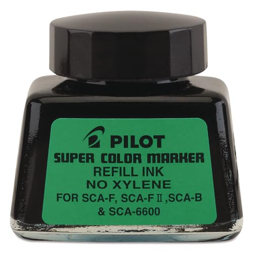 Pilot 48500 Jumbo Marker Refill Ink, for Permanent Markers, 1 oz Ink Bottle, Black