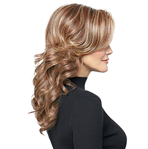 Raquel Welch Stroke Of Genius Long Bouncy Barrel Curls Wig By Hairuwear, Average Cap, Rl16/88 Pale Golden Honey #TOP3