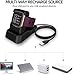 Compatible with Fitbit Versa 2 Charger Stand, Kasmotion Replacement Charging Stand Clip Charging Cradle Dock Adapter Holder Compatible with Fitbit Versa 2