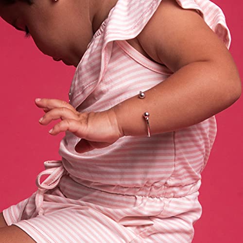 925 Sterling Silver Baby Plain Cuff Bangle Bracelet With Twisted Cable Design - Tiny Size Bracelet For Newborn And Infants With Small Cute Wrists - Fashionable Bangles For Babies #TOP2