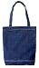 Yunzh Canvas Bag Denim Tote Shoulder Handbag Shopping School Travel Pockets (Blue)